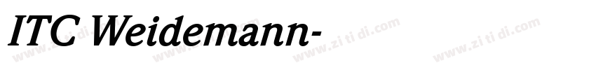ITC Weidemann字体转换 ITC Weidemann字体转换